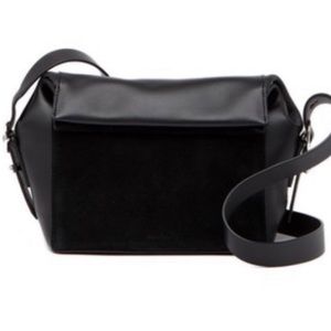 All Saints Black Maya Crossbody Calfskin Purse